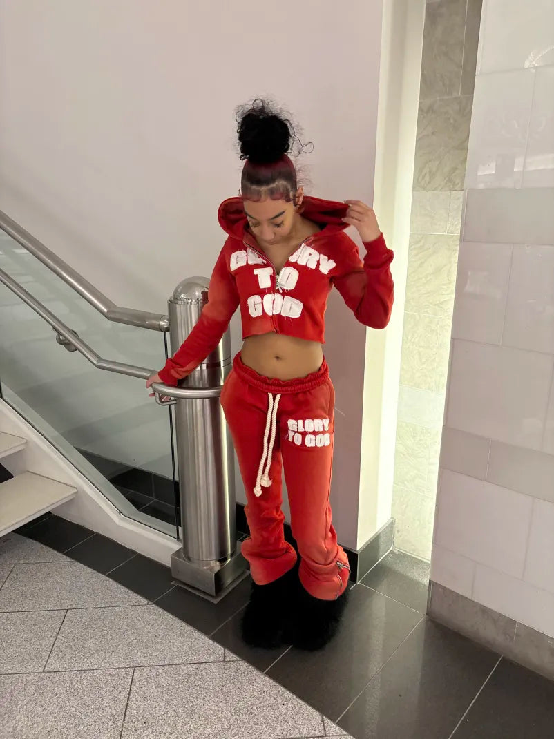 Red Glory To God ( Crop Top )
