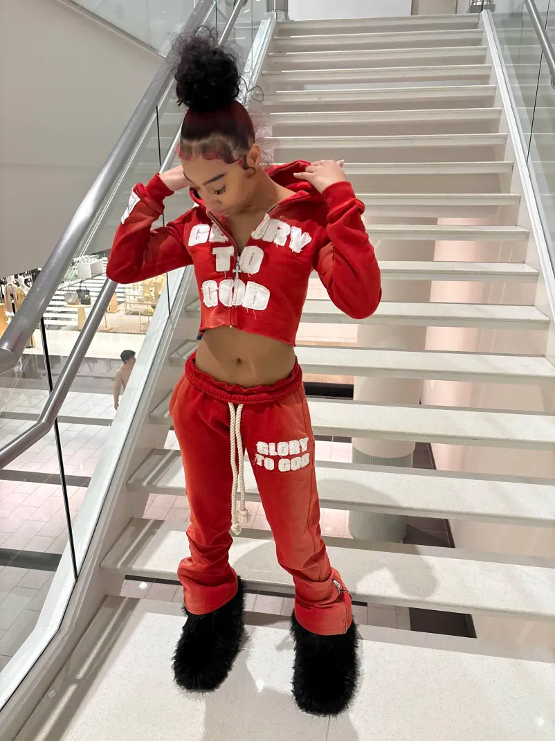 Red Glory To God ( Crop Top )