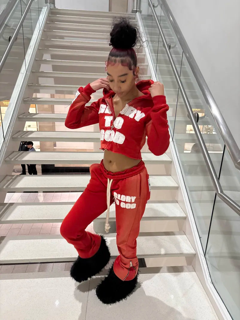 Red Glory To God ( Crop Top )