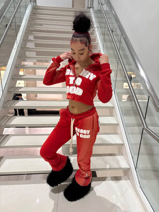 Red Glory To God ( Crop Top )